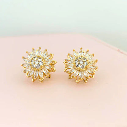 Collar Girasol Giratorio 🌻✨| Baño en Oro de 18k + Caja de Lujo ¡Gratis!
