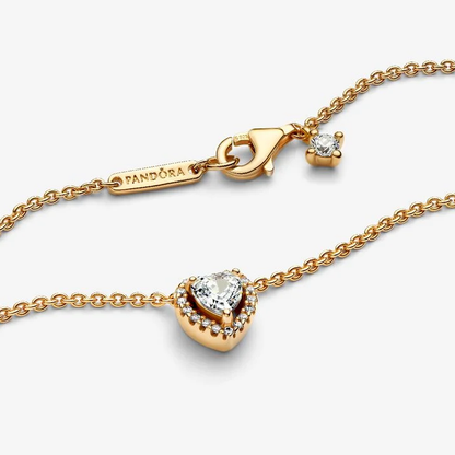 Collar Corazón Promesa 💖 | Baño en Oro + Caja Regalo Gratis ✨