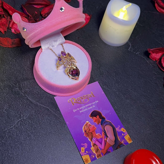SET RAPUNZEL + Caja CORONA ROSA GRATIS 👑🎁