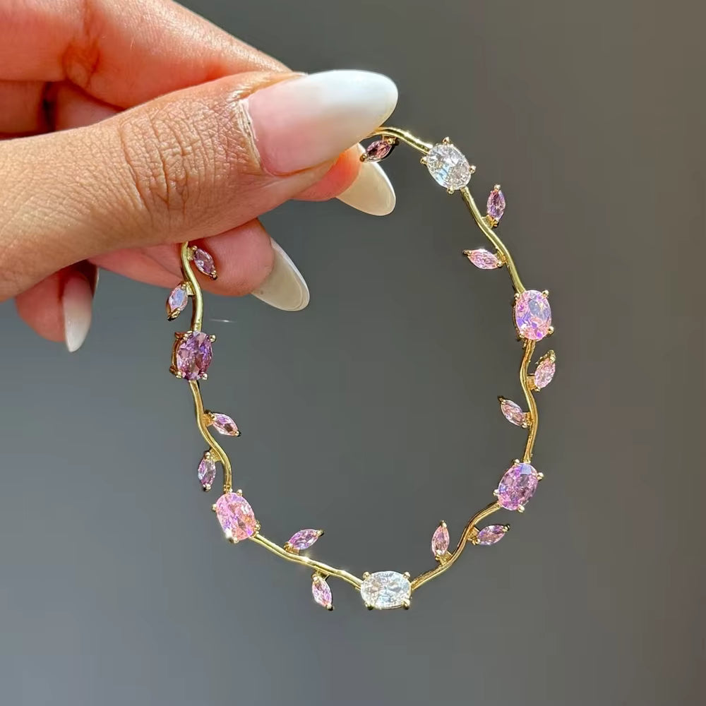 Pulsera Tulipanes Encantados 🌷 | Baño en Oro  + Caja de Regalo  🎁✨