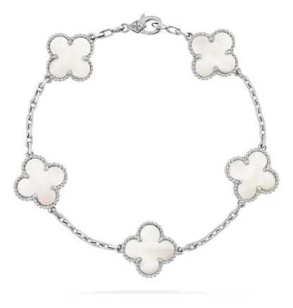 Pulsera Van Cleef Bañada en Oro de 18K + Caja de Regalo