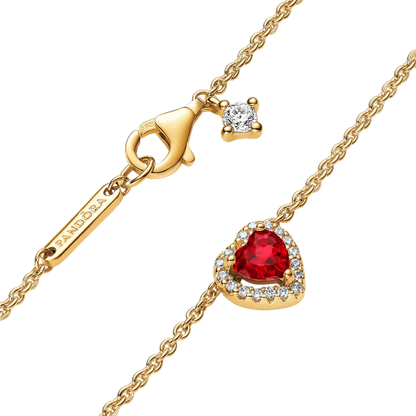 Collar Corazón Promesa 💖 | Baño en Oro + Caja Regalo Gratis ✨