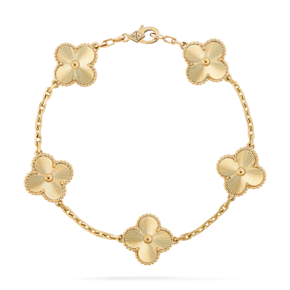 Collar Van Cleef Bañado en Oro de 18K + Caja de Regalo