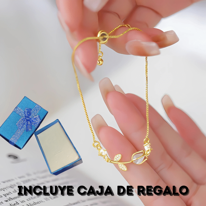 Pulsera Tulipan + Caja de Regalo