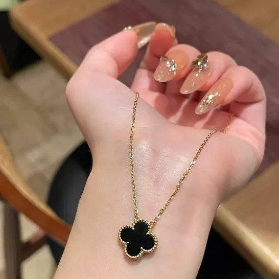 Combo Van Cleef : Cadena + Aritos + Anillo | Pulsera + Caja de Regalo