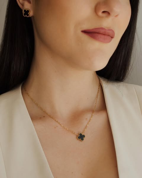 Combo Van Cleef : Cadena + Aritos + Anillo | Pulsera + Caja de Regalo