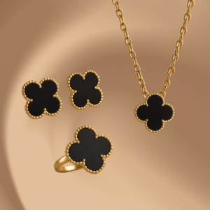 Combo Van Cleef : Cadena + Aritos + Anillo | Pulsera + Caja de Regalo