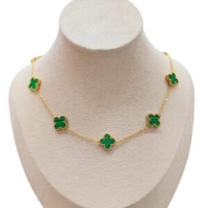 Collar Van Cleef Bañado en Oro + Caja de Regalo