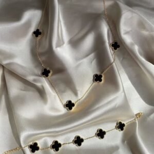 Collar Van Cleef Bañado en Oro + Caja de Regalo