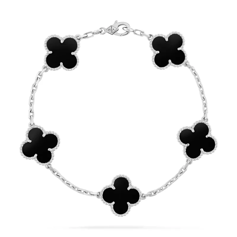 Pulsera Van Cleef Bañada en Oro de 18K + Caja de Regalo