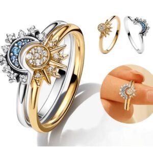 ☀️🌙 Anillos Sol y Luna Eclipse de Pandora