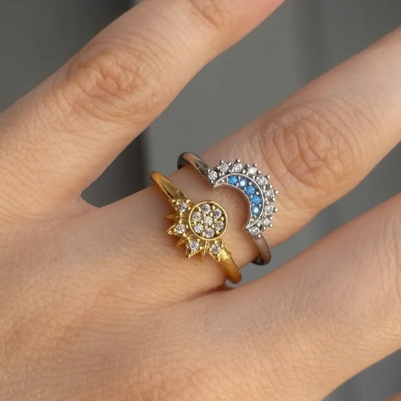 ☀️🌙 Anillos Sol y Luna Eclipse de Pandora